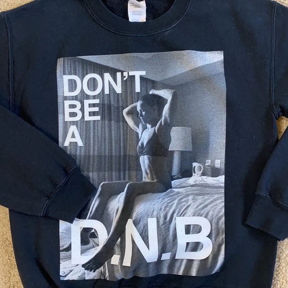 Ronda Rousy D.N.B . Black Sweatshirt - Picture 3 of 4